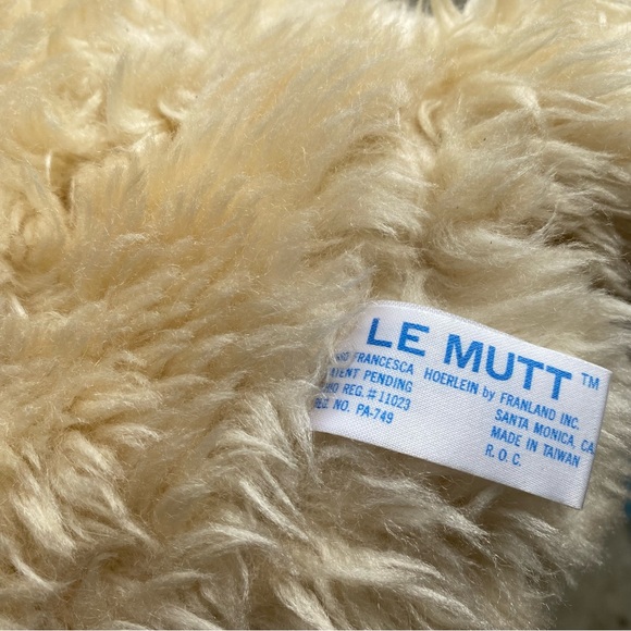 Vintage Francesca 15” Plush Le Mutt Dog Stuffed Animal 1980 Rare w/shirt - Picture 6 of 9